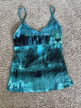 Alo Yoga Blue / Black / Green Tank Top Size Small